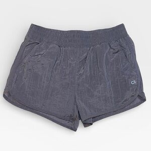 GAP Fit Metallic-y Gray Women's 3” Athletic Shorts SMALL